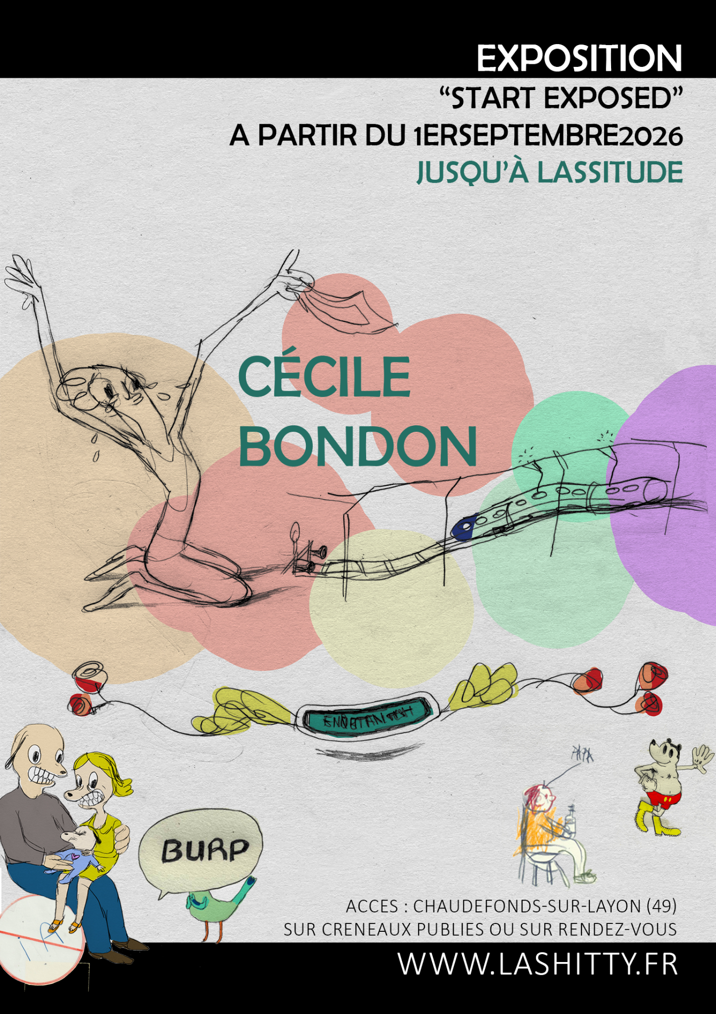 Affiche START EXPOSED - Cécile BONDON